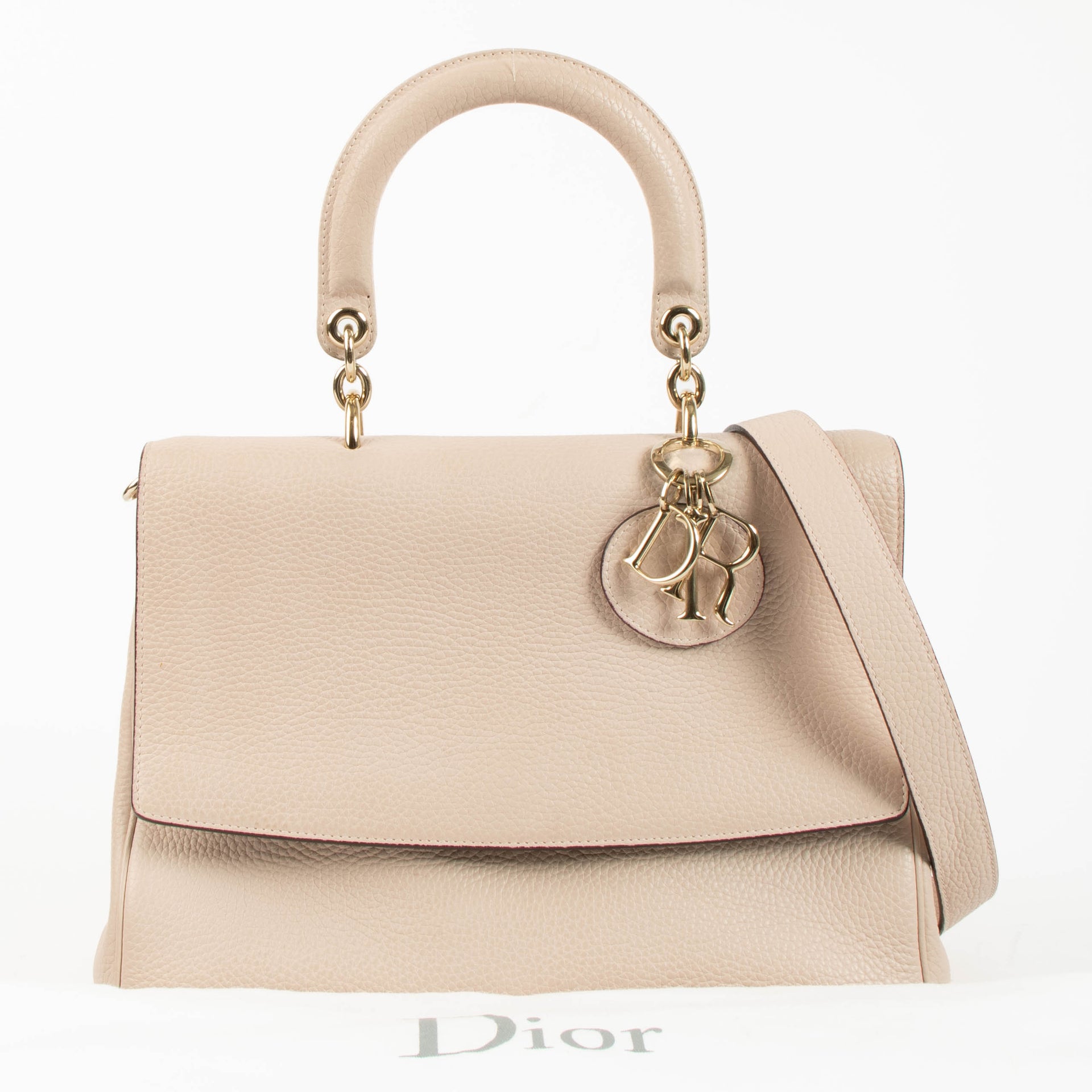 Christian Dior Pink Calfskin Medium BeDior bag