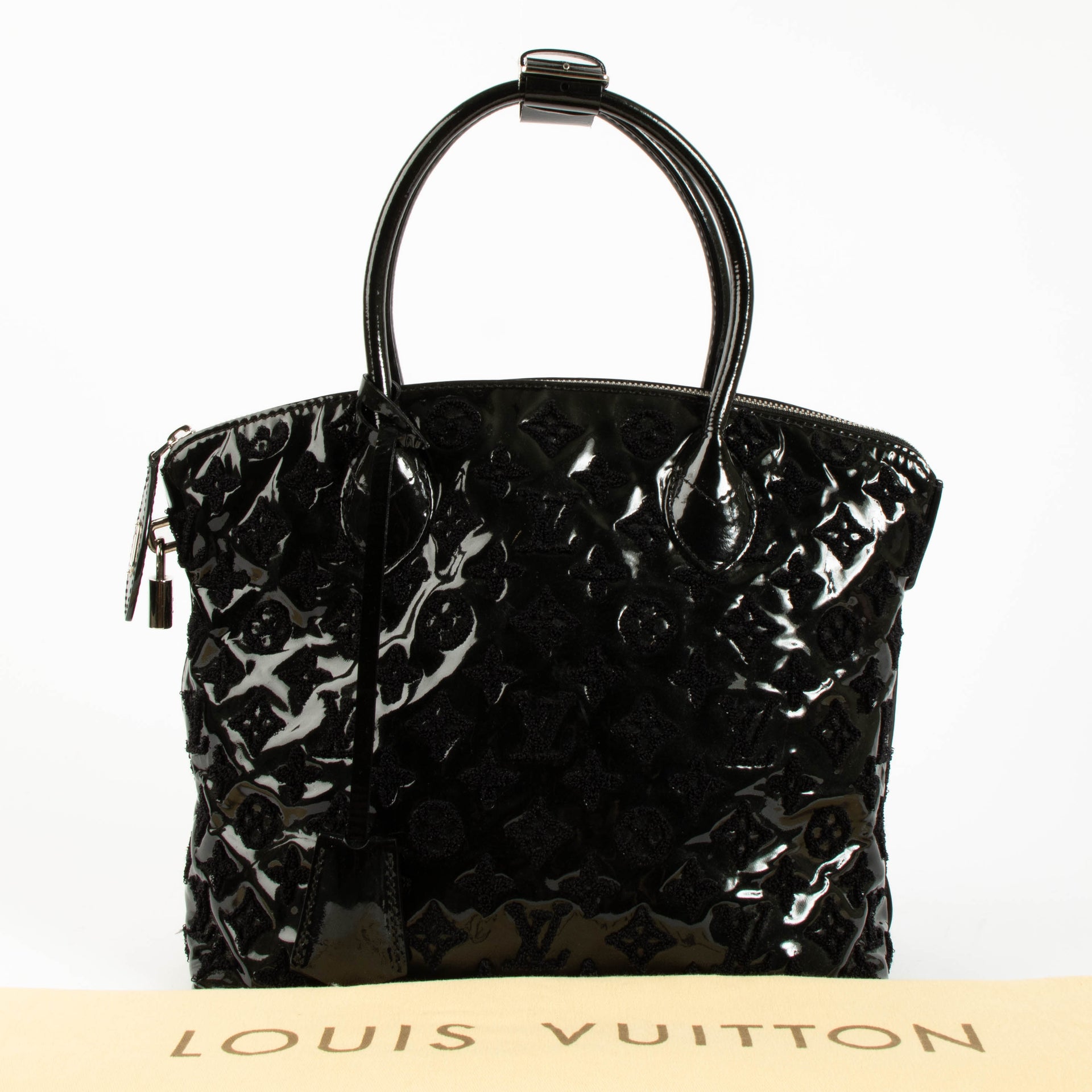 Louis Vuitton Black Monogram Vernis Fascination Lockit Bag