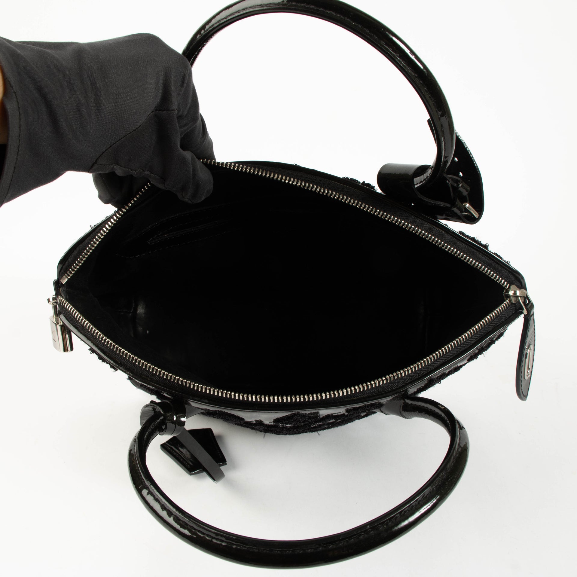 Louis Vuitton Black Monogram Vernis Fascination Lockit Bag