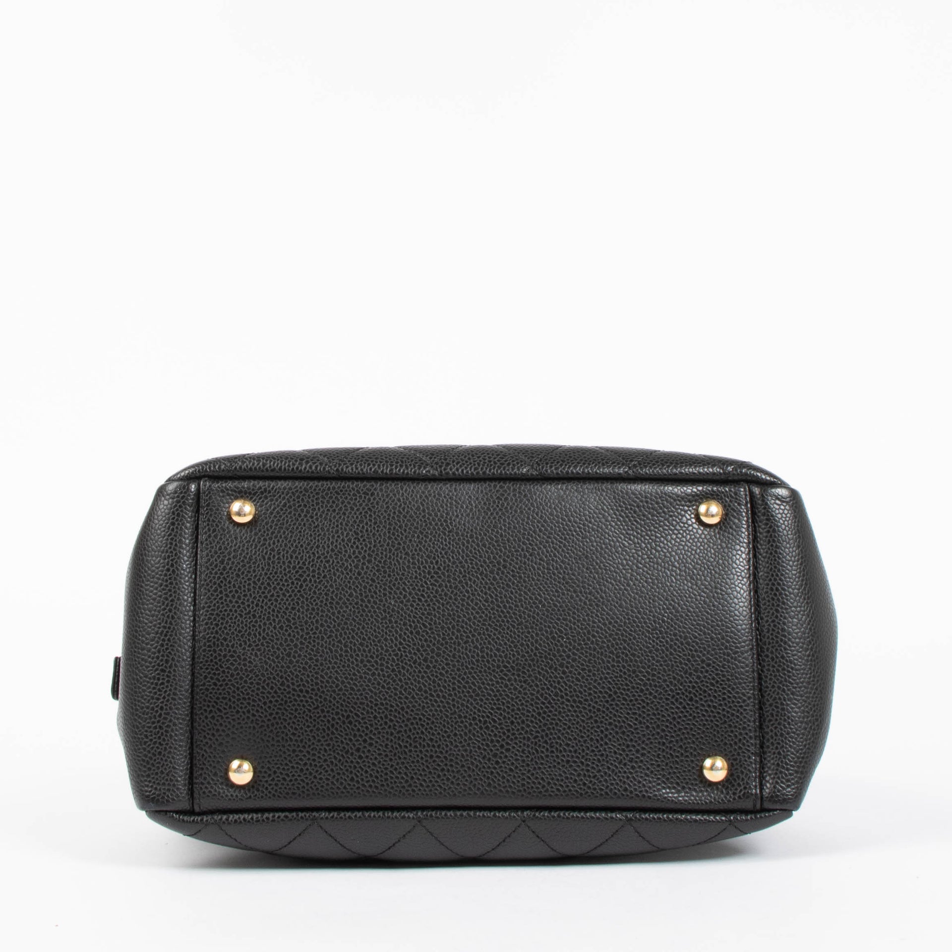 Chanel Black Caviar Small Shopping Tote