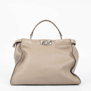 Shop this authentic Fendi Taupe Large Peekaboo pre-loved on Labellov.com 