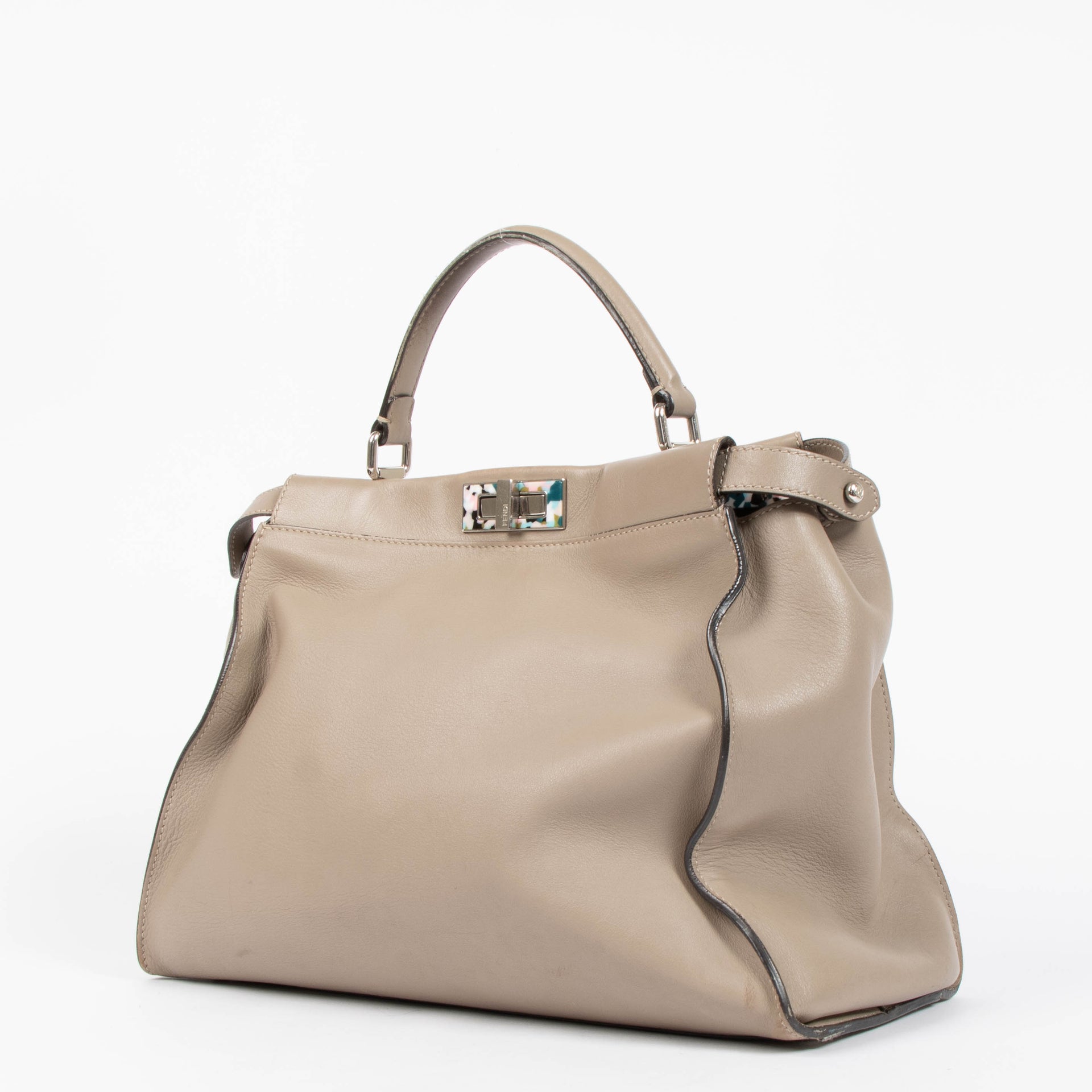 Shop this authentic Fendi Taupe Large Peekaboo pre-loved on Labellov.com 