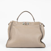 Shop this authentic Fendi Taupe Large Peekaboo pre-loved on Labellov.com 