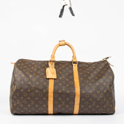 Shop this authentic louis vuitton monogram Keepall 55  pre-loved on Labellov.com