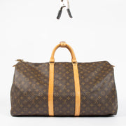 Shop this authentic louis vuitton monogram Keepall 55  pre-loved on Labellov.com