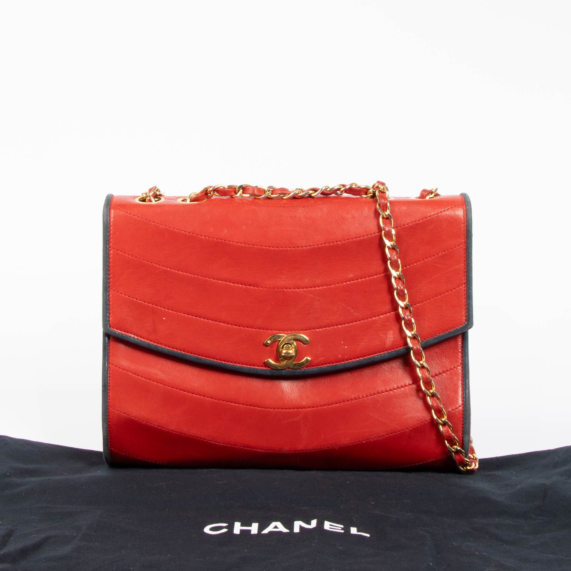 Chanel Red Vintage Flap Bag