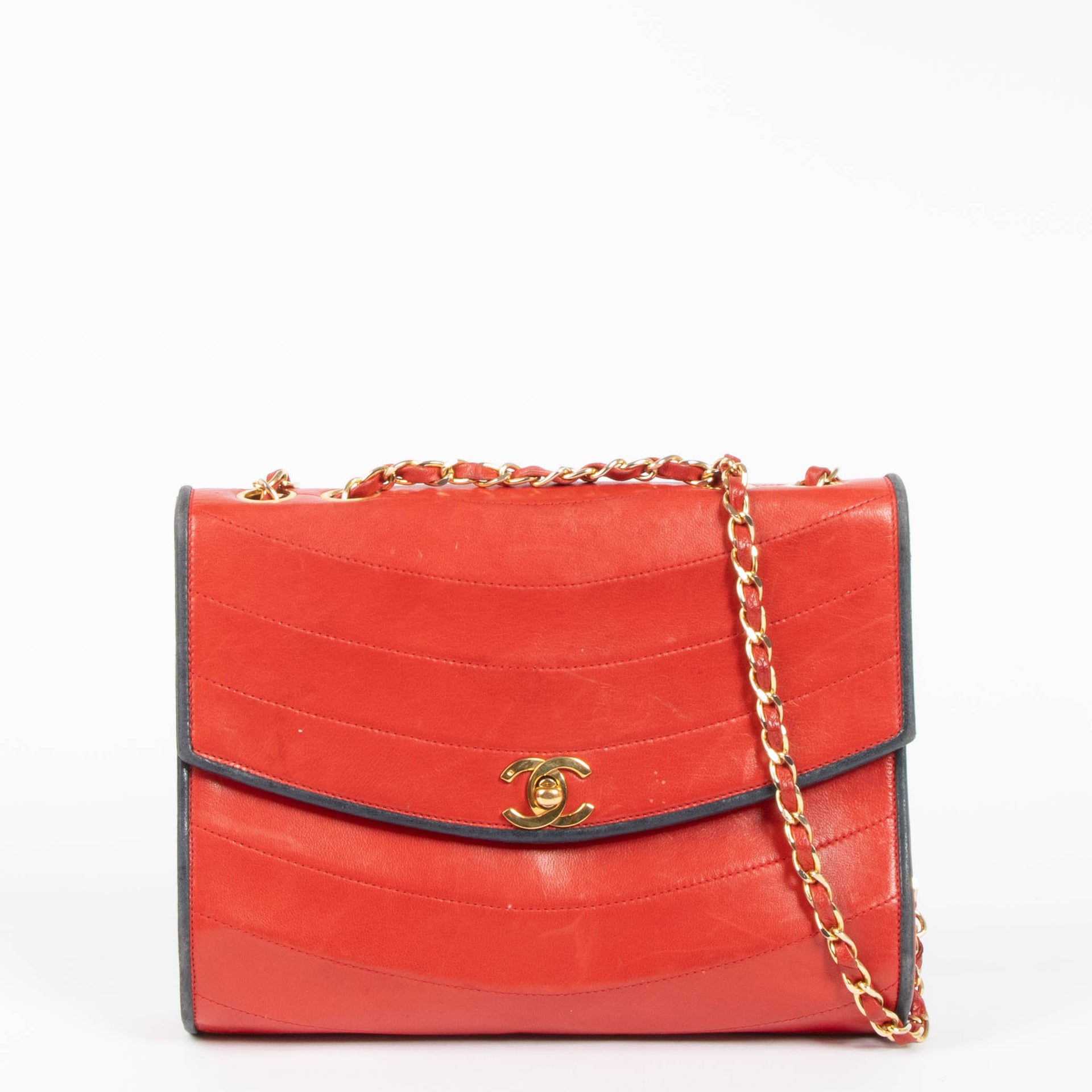 Chanel Red Vintage Flap Bag