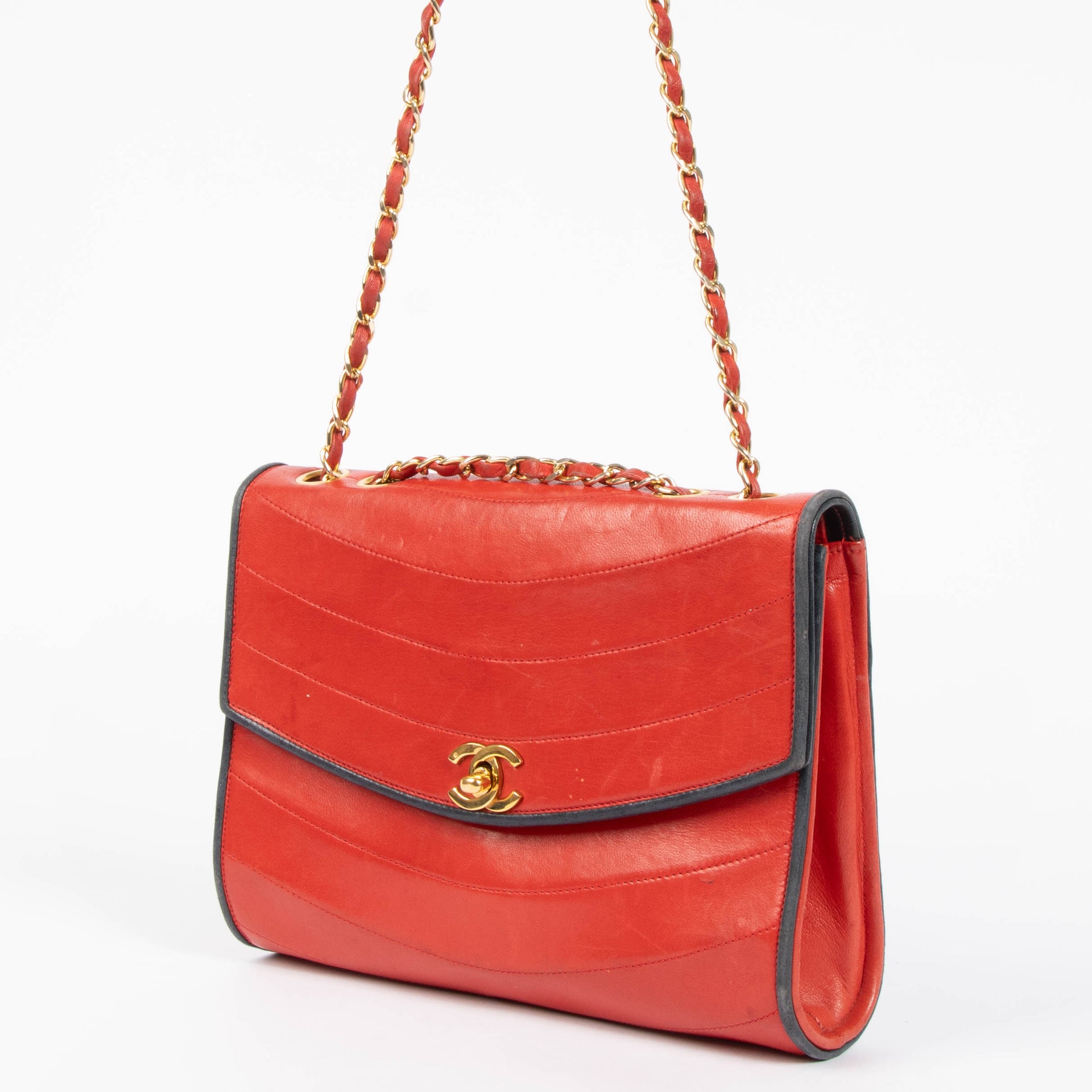 Chanel Red Vintage Flap Bag