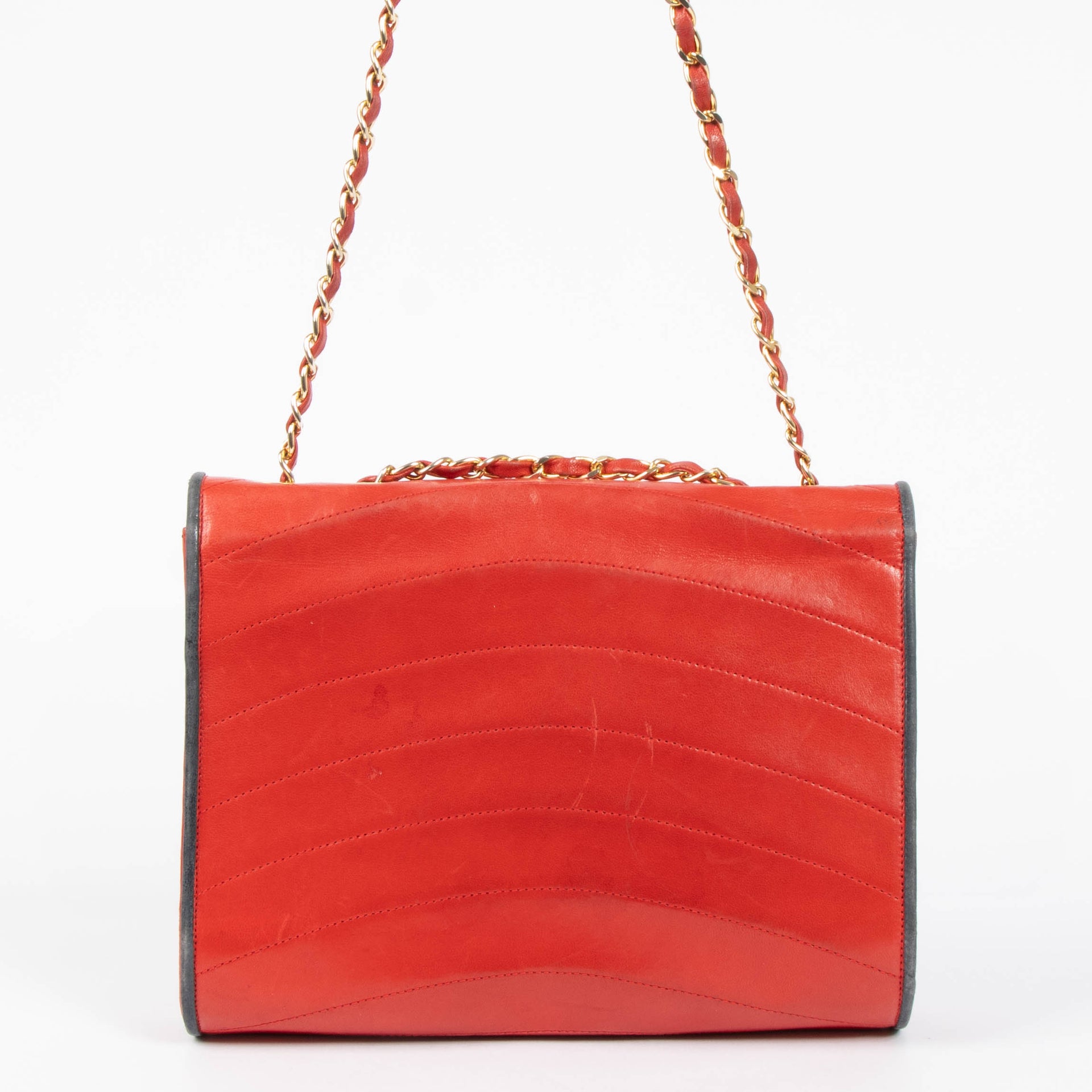 Chanel Red Vintage Flap Bag