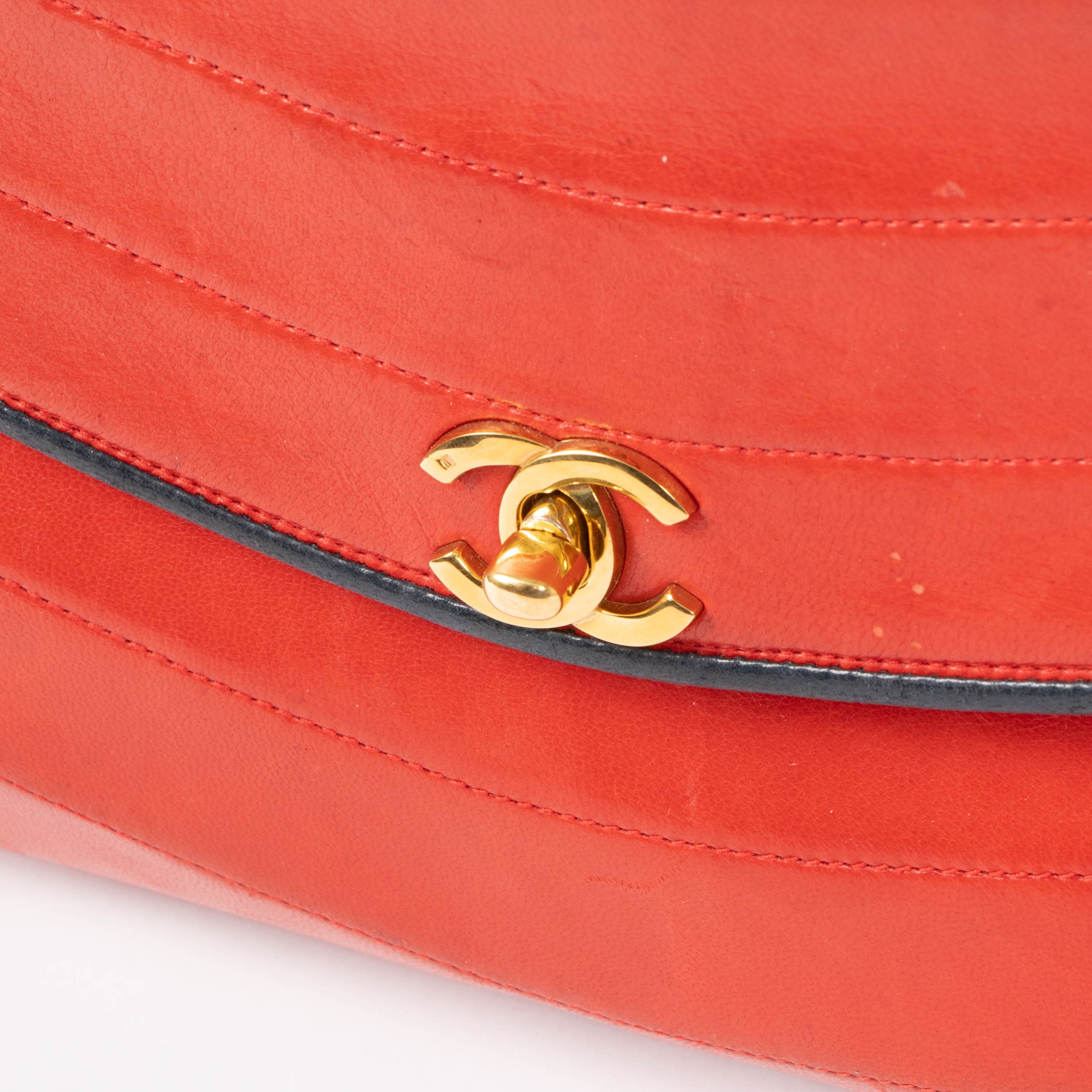 Chanel Red Vintage Flap Bag