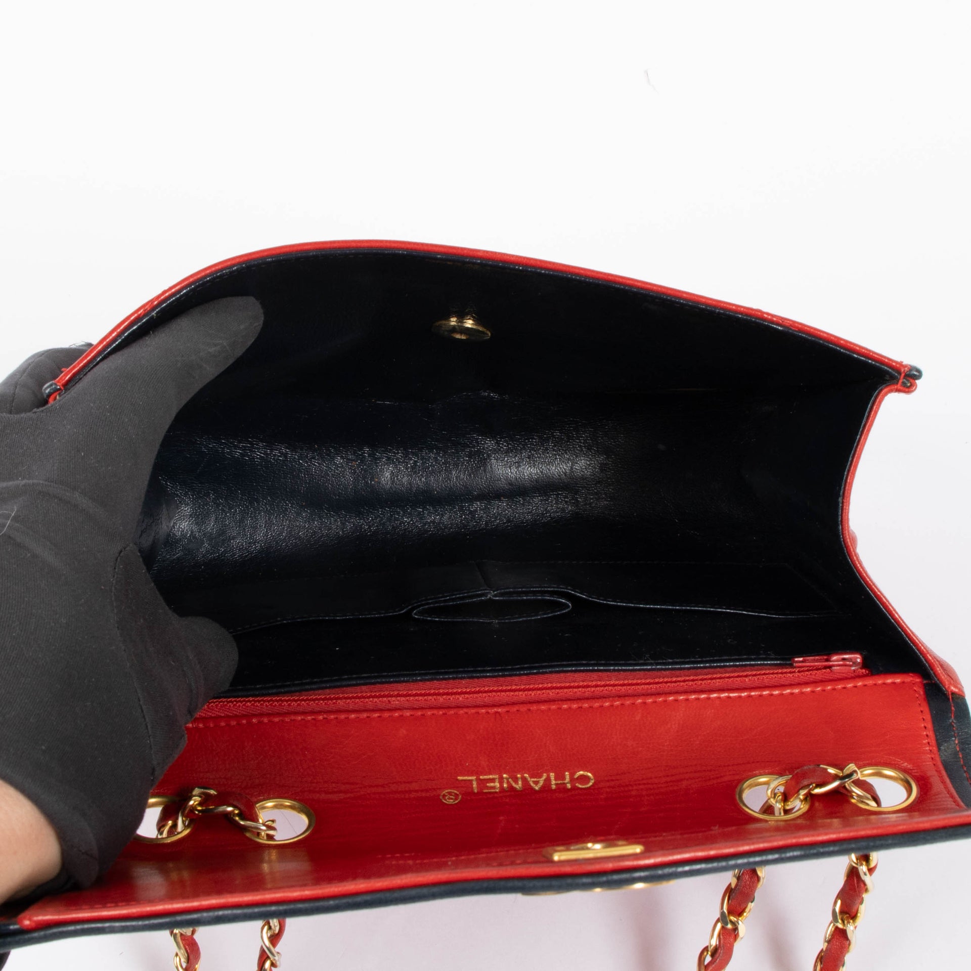 Chanel Red Vintage Flap Bag