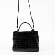 Shop this 100% authentic Delvaux Tempête Black Shiny Alligator Mini Bag at Labellov.com