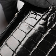Shop this 100% authentic Delvaux Tempête Black Shiny Alligator Mini Bag at Labellov.com