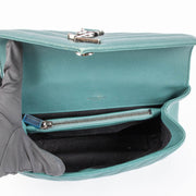 Shop this authentic Saint Laurent Green Leather College Shoulder bag pre-loved on Labellov.com 