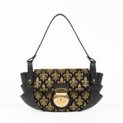 Shop this 100% authentic Fendi Black/Gold Ricami Strass Bag at Labellov.com