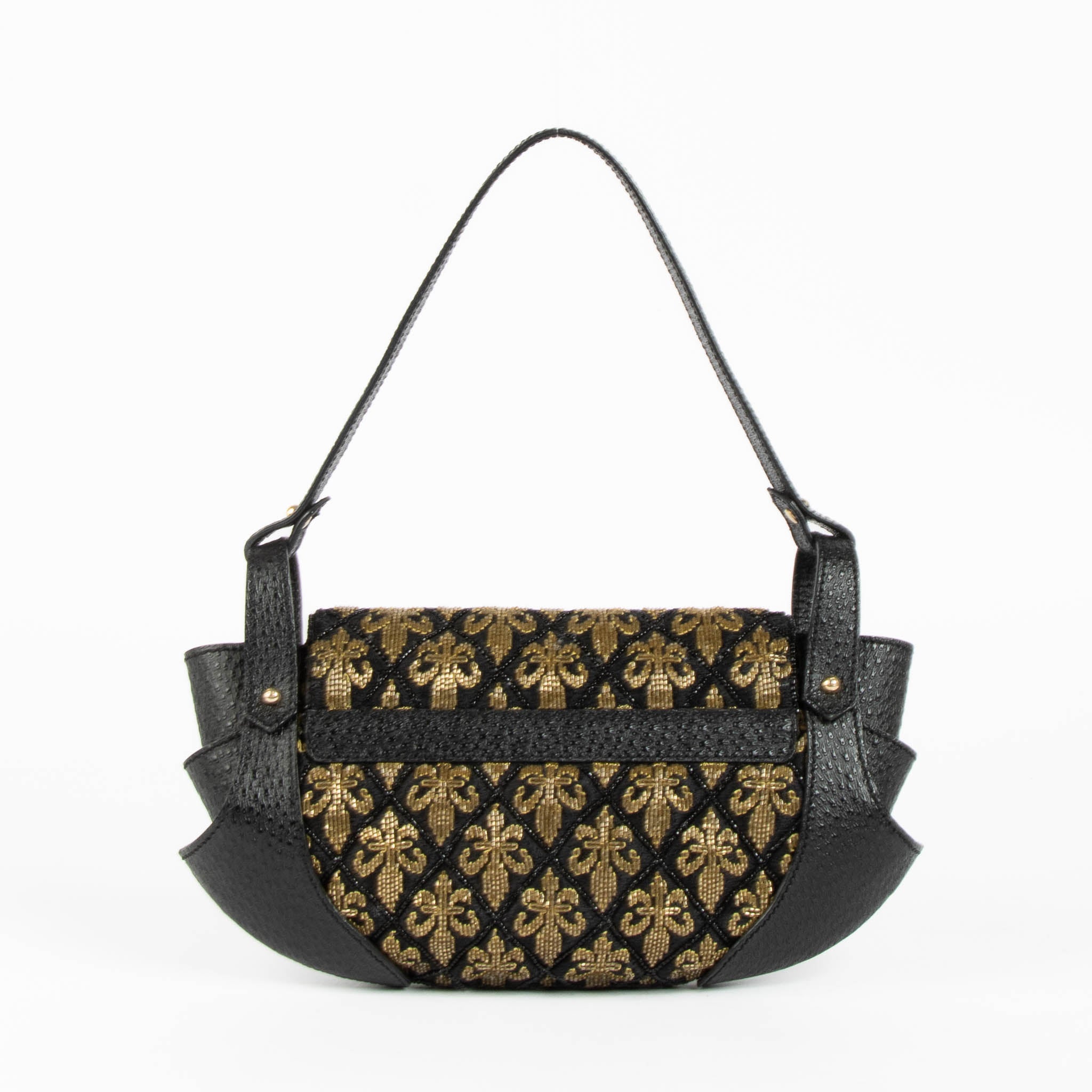 Fendi Black/Gold Ricami Strass Bag – Labellov
