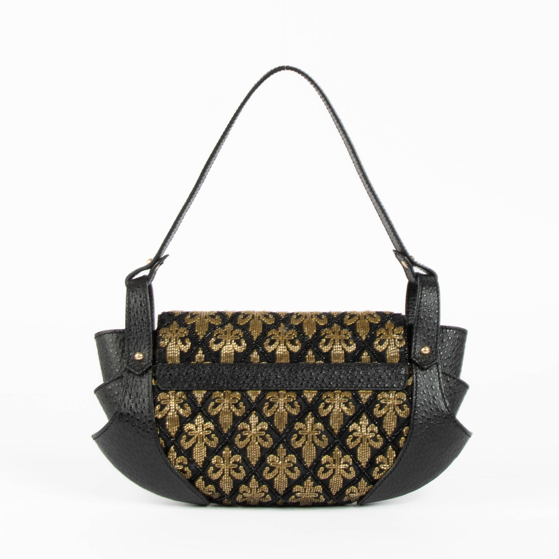 Shop this 100% authentic Fendi Black/Gold Ricami Strass Bag at Labellov.com