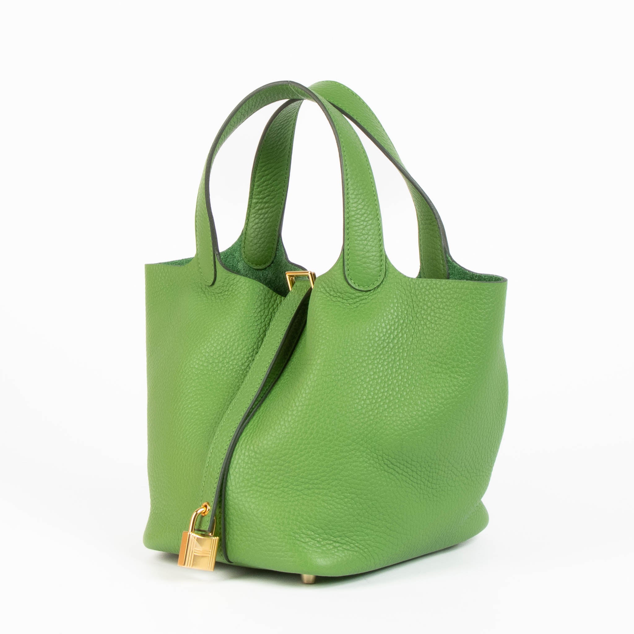 Hermès Picotin Lock 18 Vert Yucca Clemence GHW – Labellov