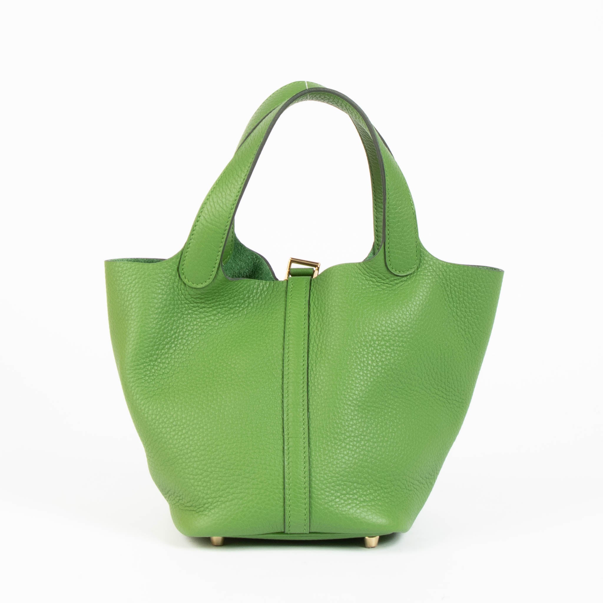 Hermès Picotin Lock 18 Vert Yucca Clemence GHW – Labellov