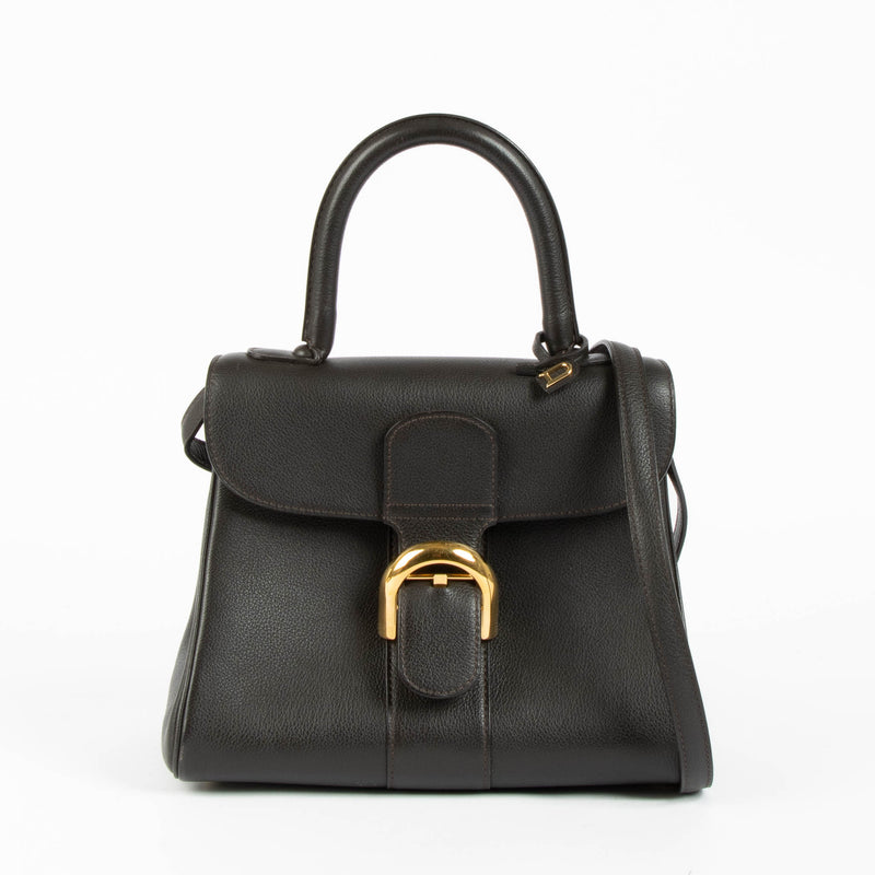 Shop this authentic Delvaux Chocolat Brillant PM bag pre-loved on Labellov.com 