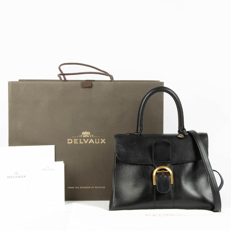 Shop this authentic Delvaux Black Brillant MM bag pre-loved on Labellov.com