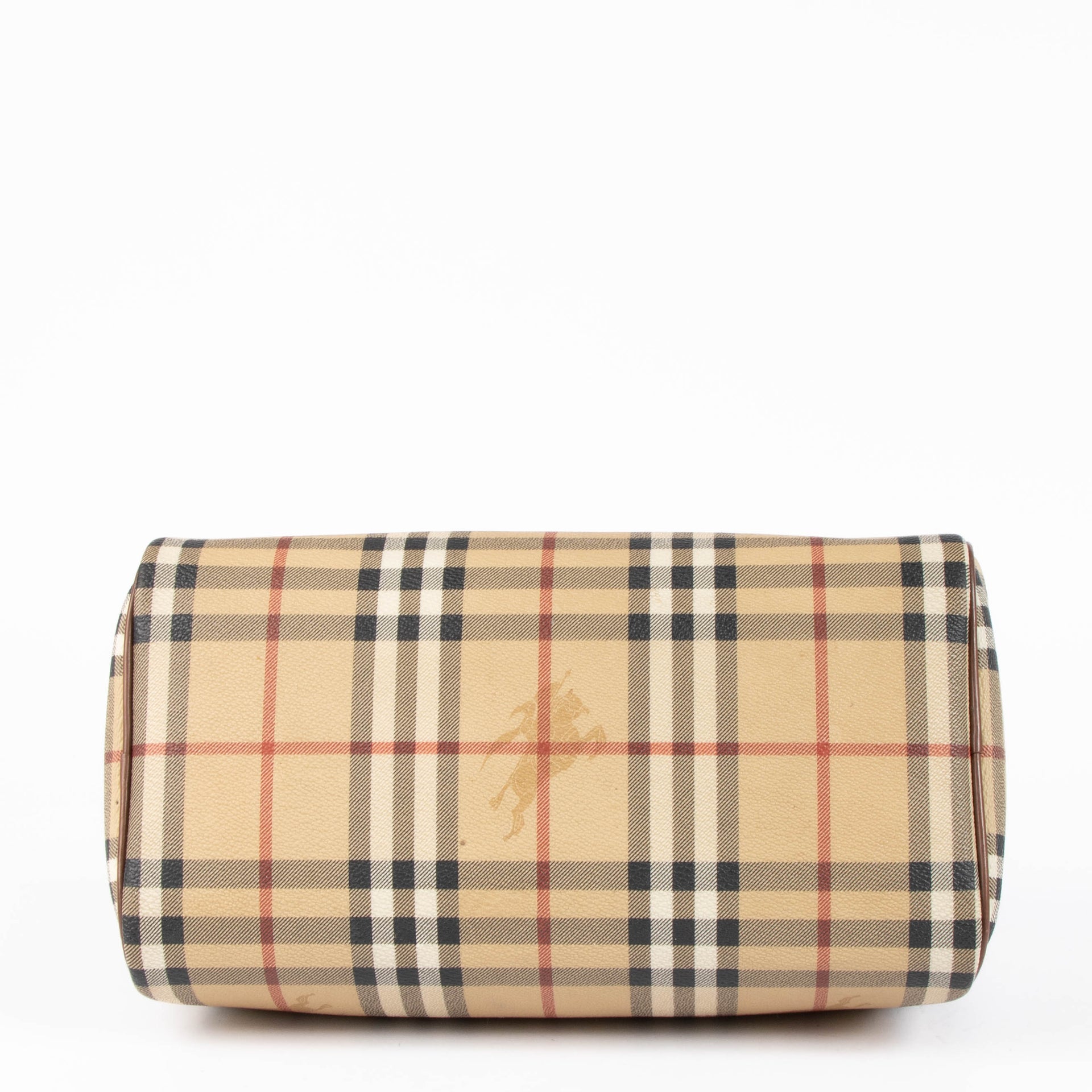 Burberry Haymarket Check Canvas Boston Bag
