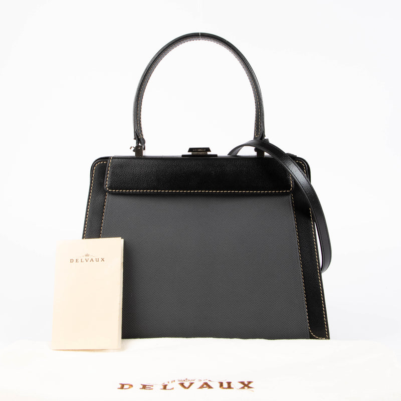 Delvaux Black Illussion Top handle Bag