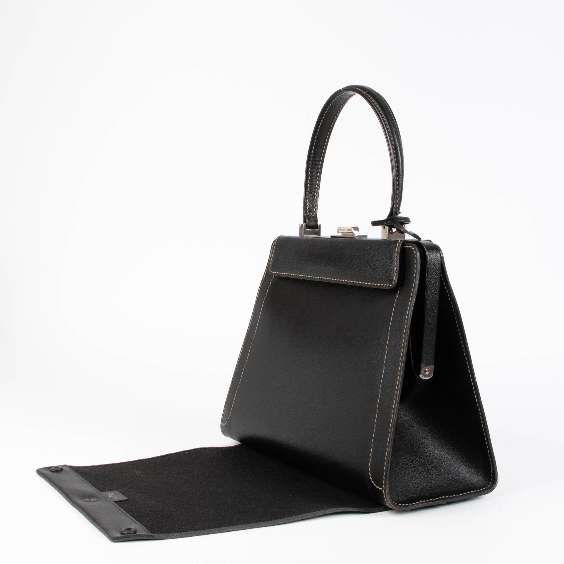 Delvaux Black Illussion Top handle Bag