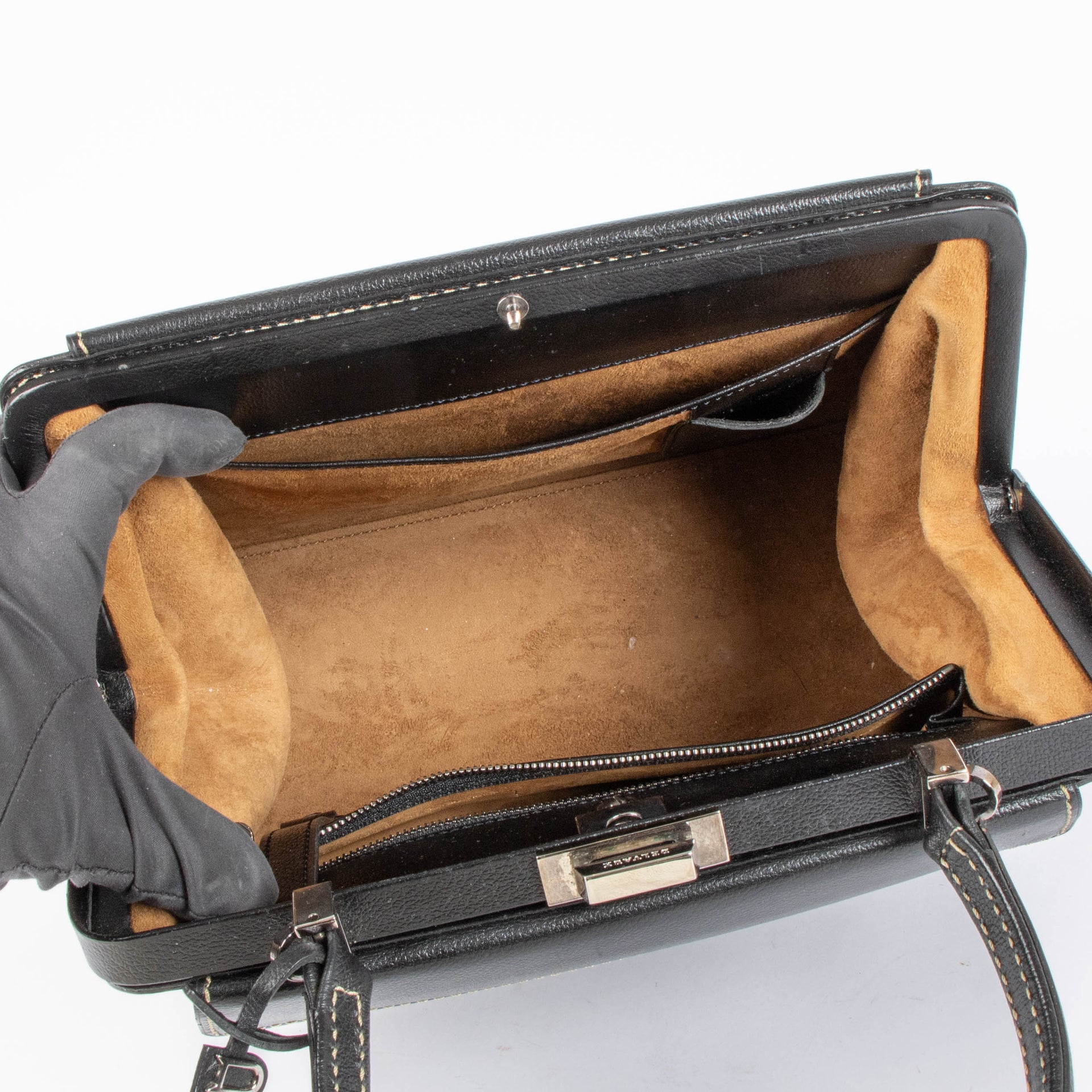 Delvaux Black Illussion Top handle Bag