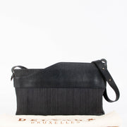 Shop this authentic delvaux blue toile de cuir long Shoulder bag pre-loved on Labellov.com