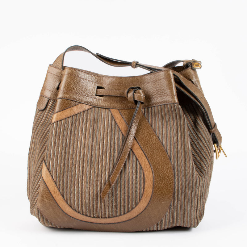 Shop this 100% authentic Delvaux Brown Toile de Cuir Shoulder Bag at Labellov.com