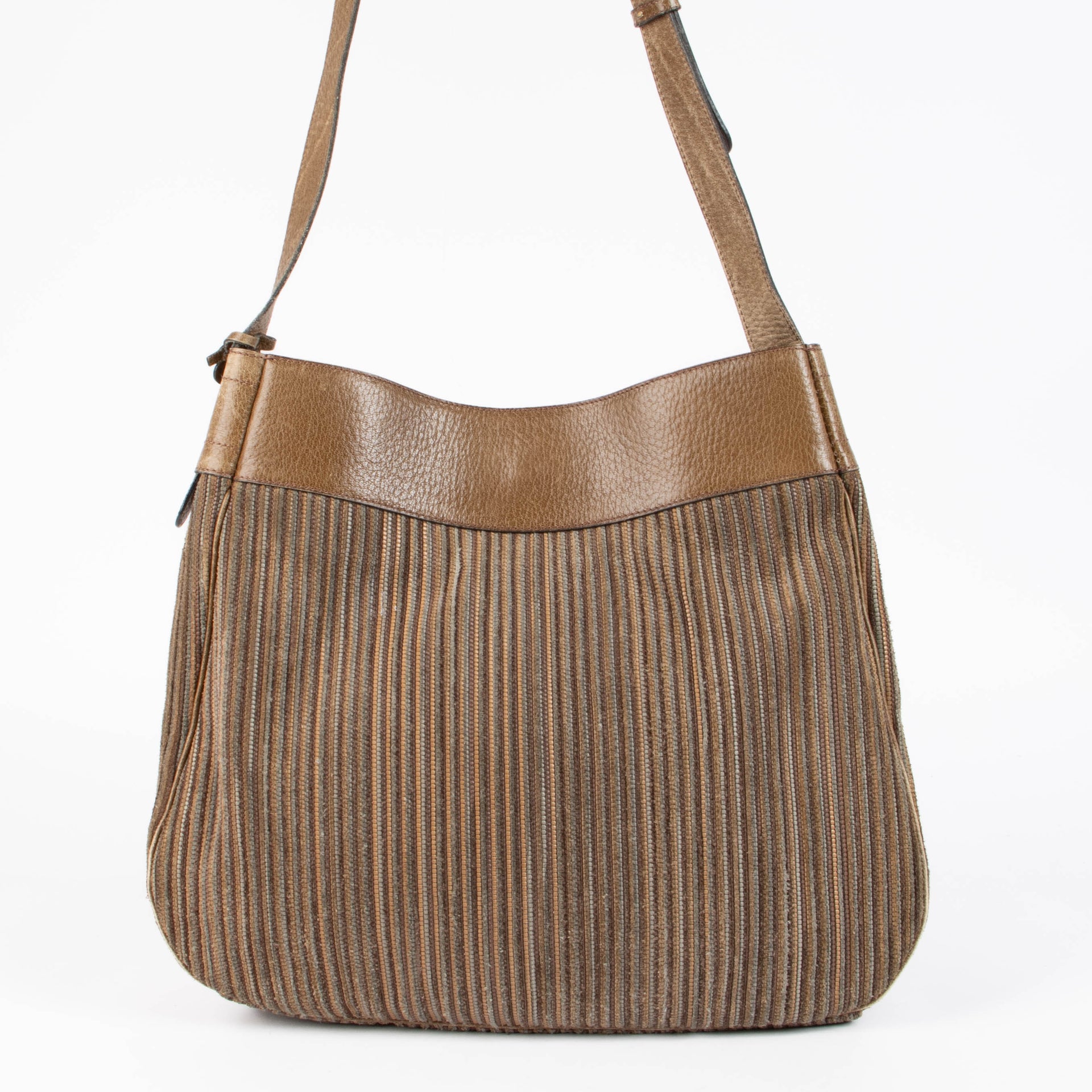 Shop this 100% authentic Delvaux Brown Toile de Cuir Shoulder Bag at Labellov.com