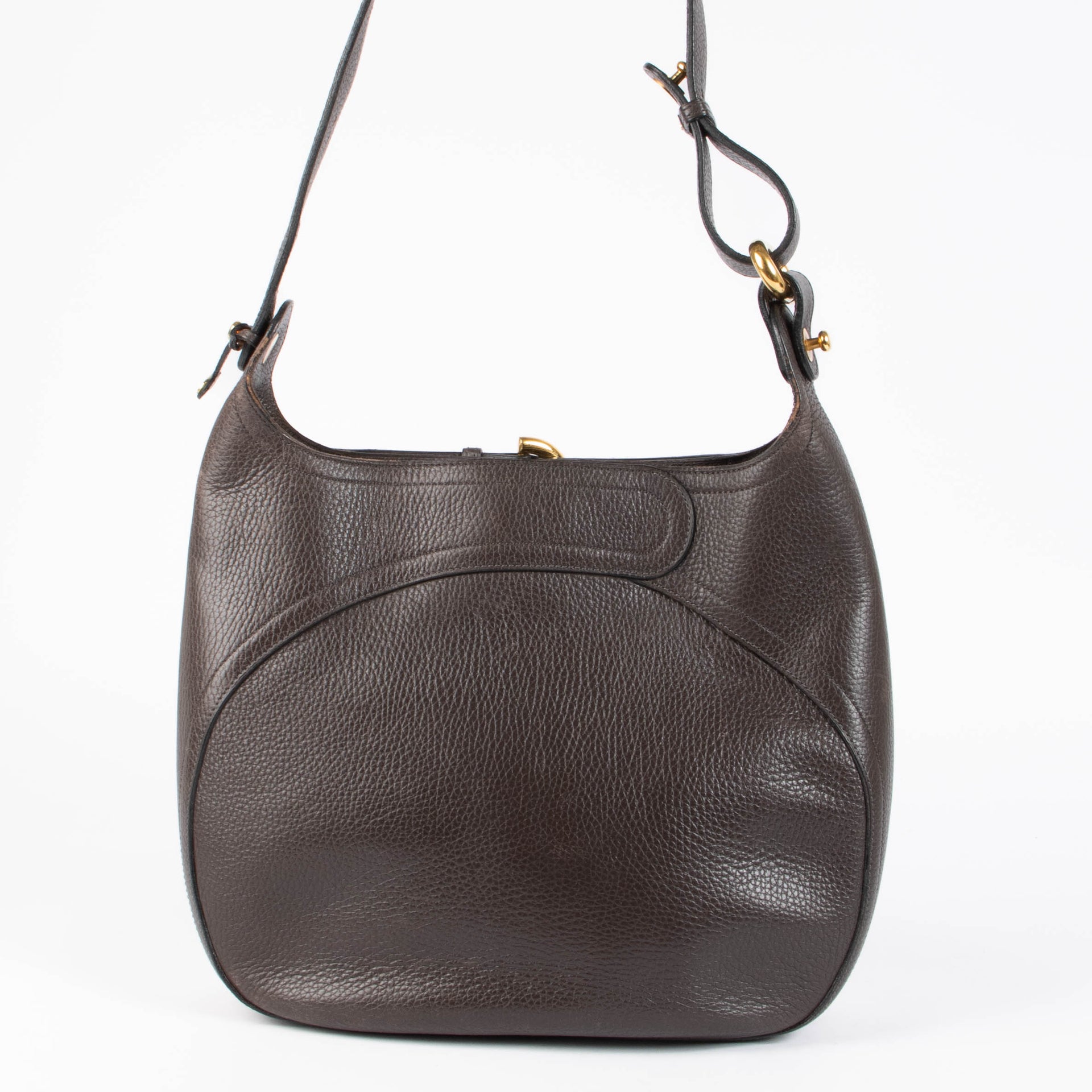 Shop this 100% authentic Delvaux Brown Souverain Shoulder Bag at Labellov.com.