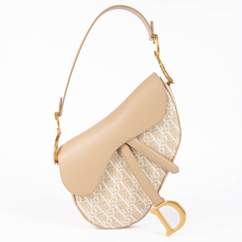Christian Dior Oblique Canvas Saddle Bag