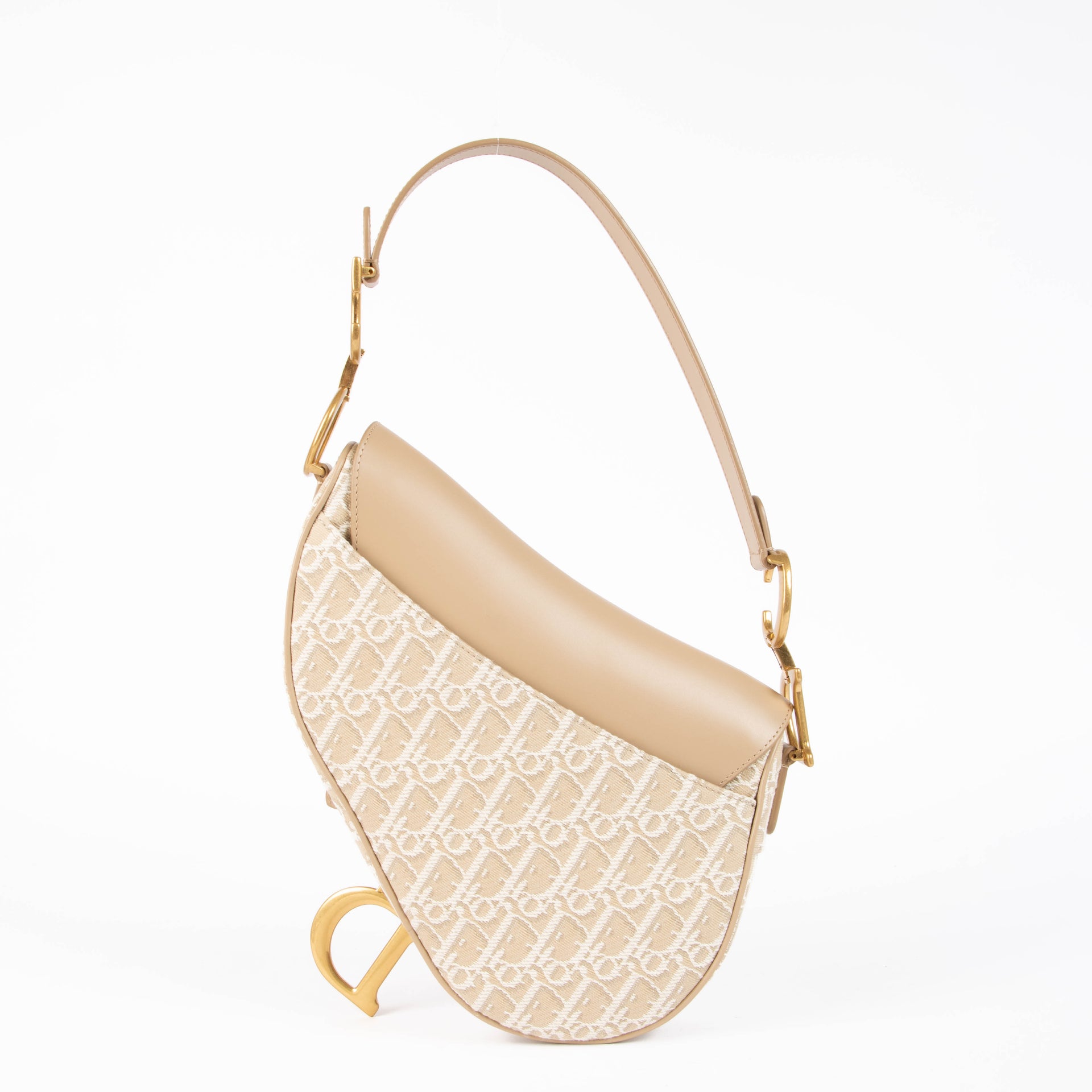 Christian Dior Oblique Canvas Saddle Bag