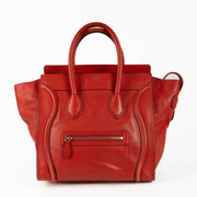 Shop this 100% authentic Celine Red Mini Luggage Bag at Labellov.com