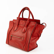 Shop this 100% authentic Celine Red Mini Luggage Bag at Labellov.com