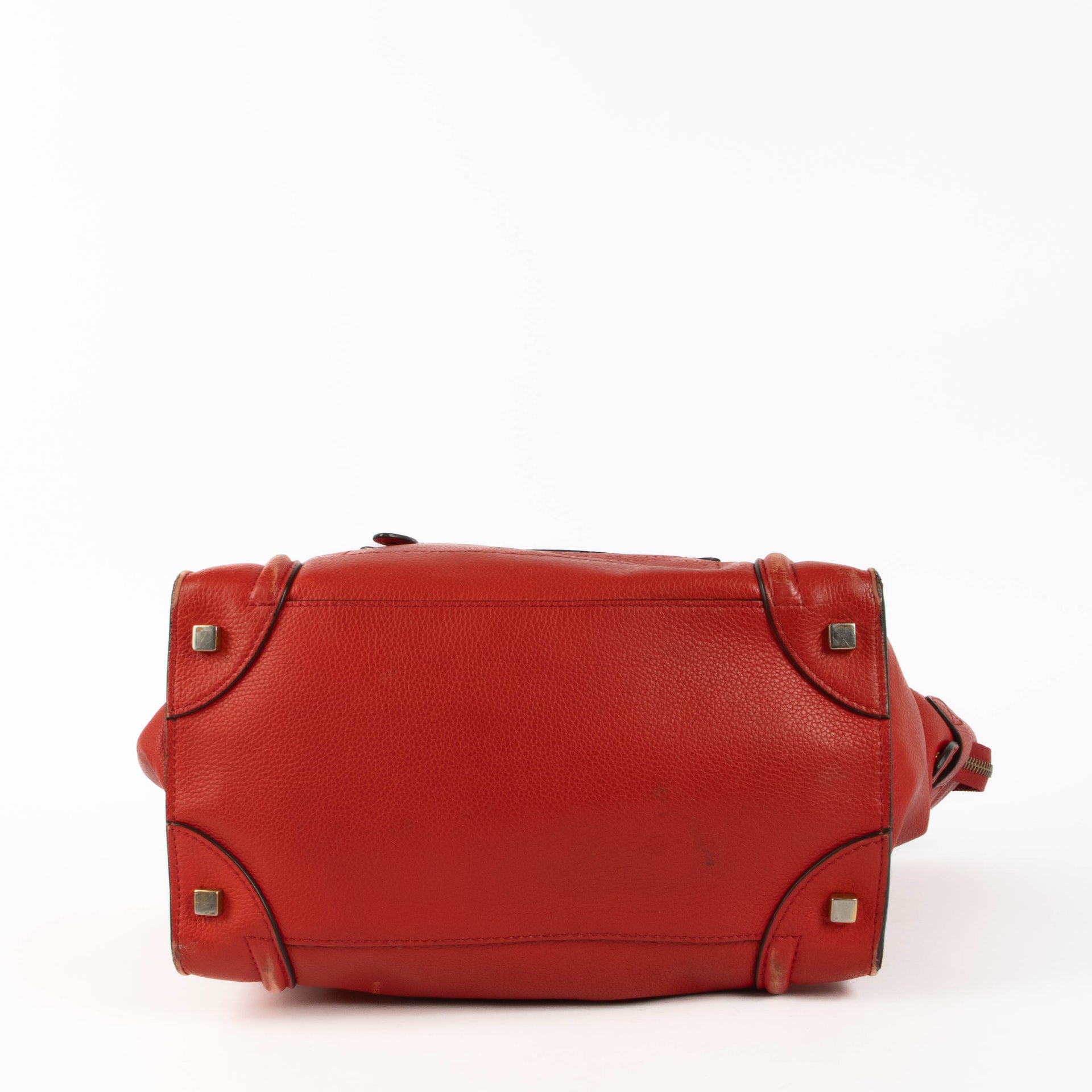 Shop this 100% authentic Celine Red Mini Luggage Bag at Labellov.com