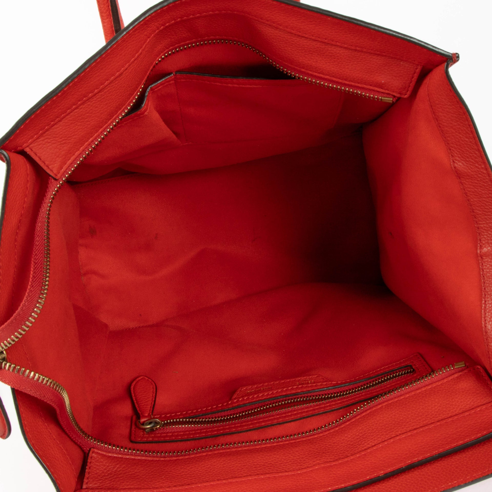 Shop this 100% authentic Celine Red Mini Luggage Bag at Labellov.com