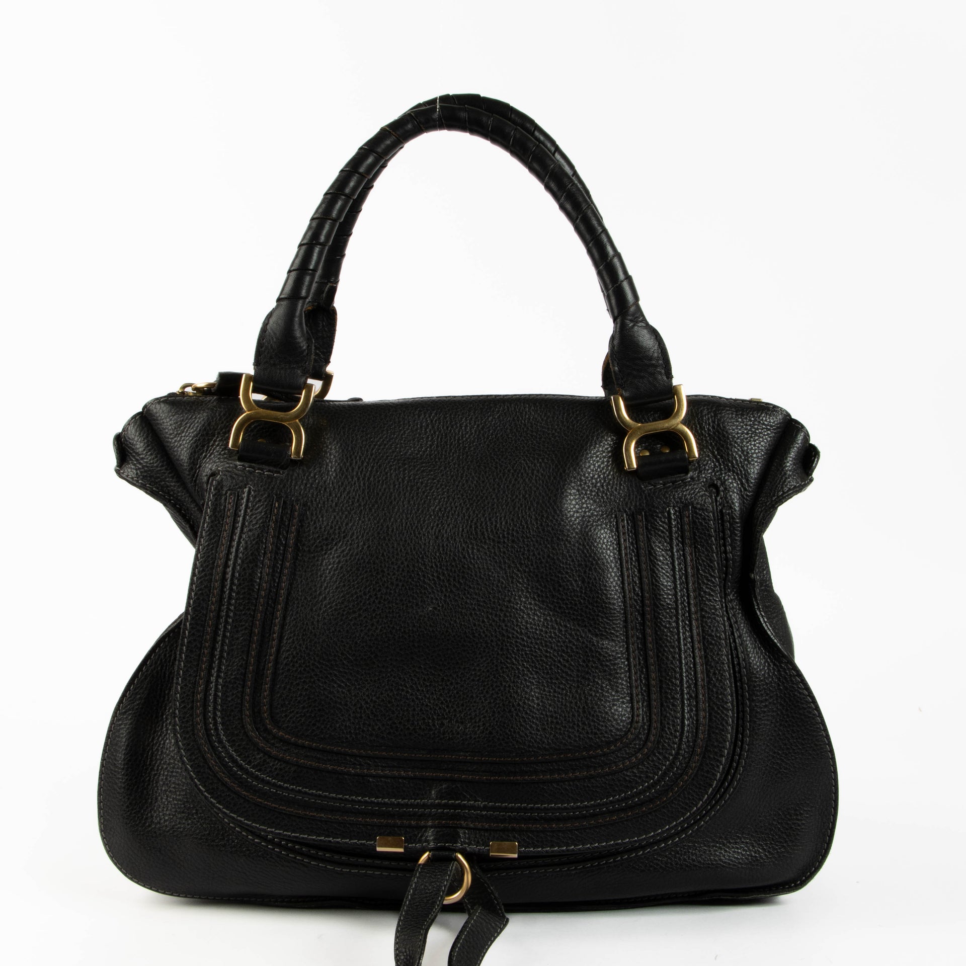 Shop this 100% authentic Chloé Black Medium Marcie Bag at Labellov.com