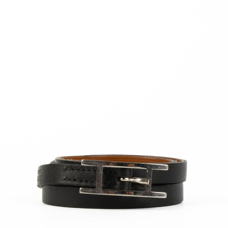 Shop this auhthentic Hermes Black Hapi 3 Bracelet pre-loved on Labellov.com 