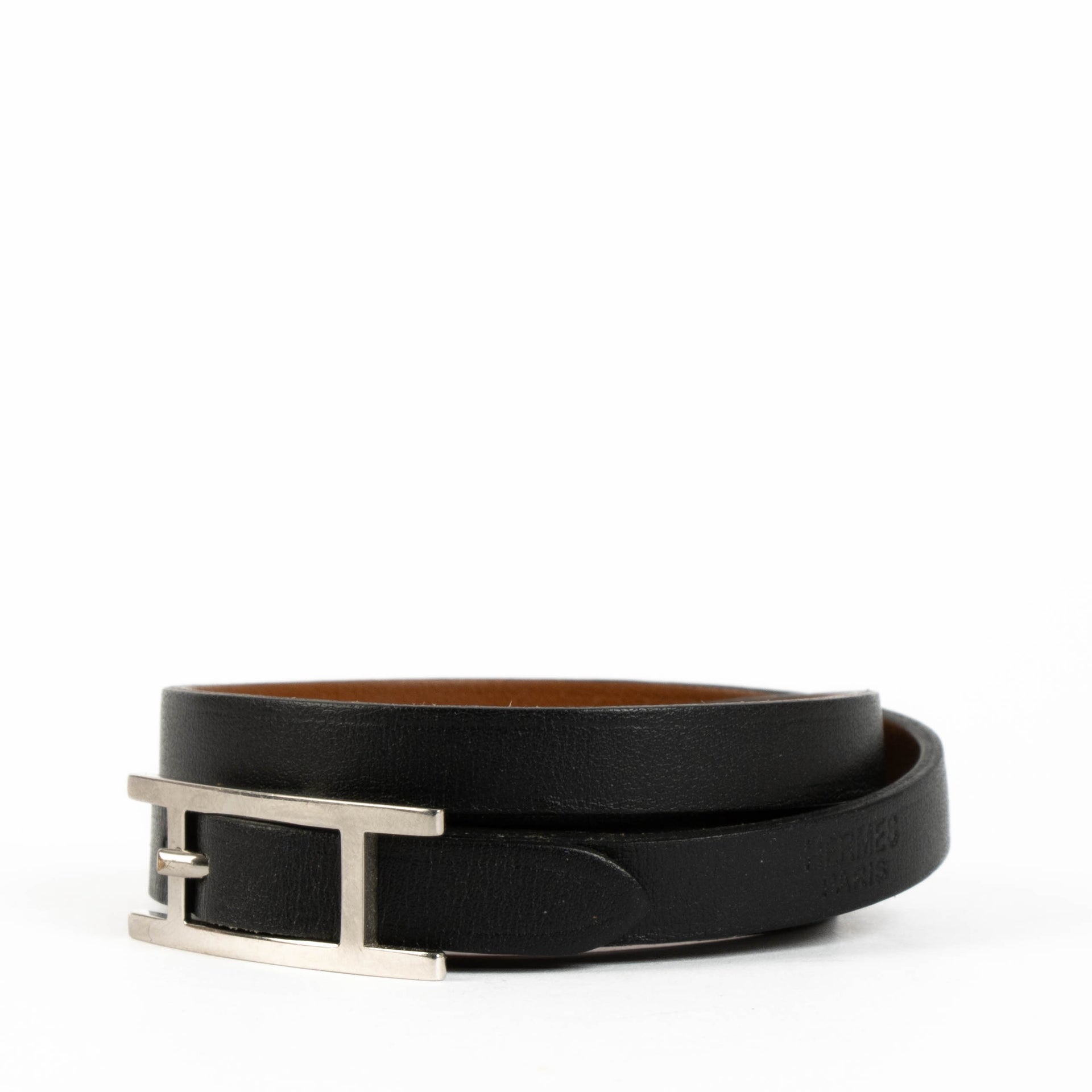Shop this authentic Hermes Black Hapi 3 Bracelet pre-loved on Labellov.com 