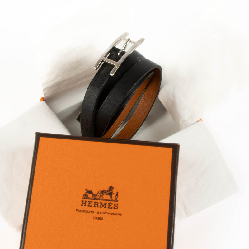 Shop this authentic Hermes Black Hapi 3 Bracelet pre-loved on Labellov.com 