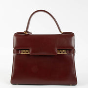 Shop this authentic Delvaux Brown Box Calf Vintage Tempête MM pre-loved on Labellov.com