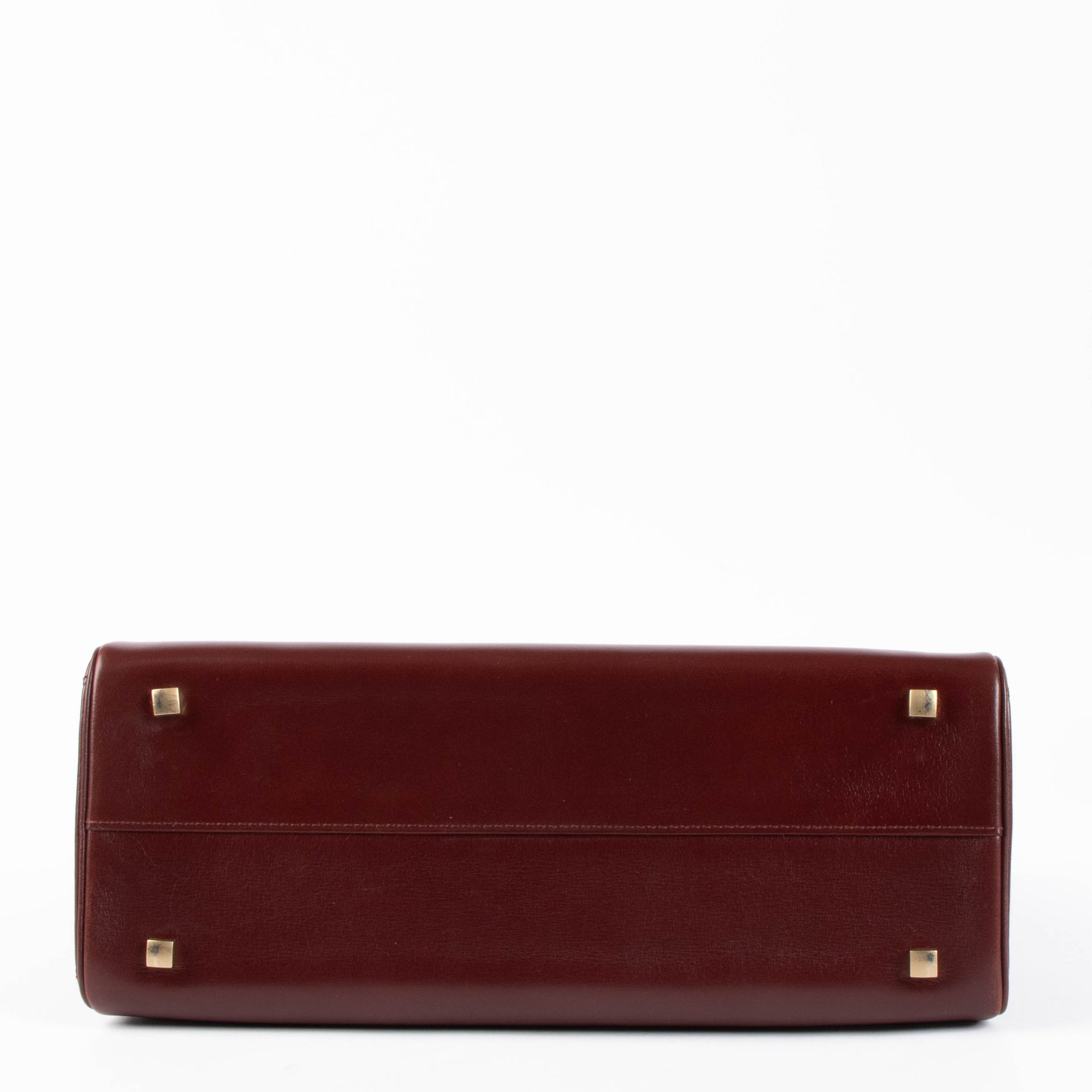 Delvaux Burgundy Box Calf Tempête MM
