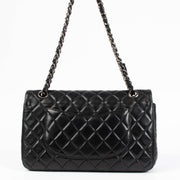 Shop the authentic Chanel Black Medium Lambskin Flap Bag RHW second hand on Labellov.com