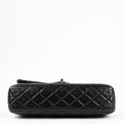 Shop the authentic Chanel Black Medium Lambskin Flap Bag RHW second hand on Labellov.com