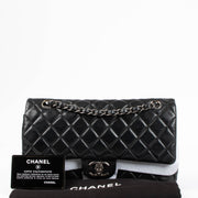 Shop the authentic Chanel Black Medium Lambskin Flap Bag RHW second hand on Labellov.com