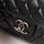 Shop the authentic Chanel Black Medium Lambskin Flap Bag RHW second hand on Labellov.com