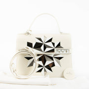 Shop the authentic Delvaux White Box Calf Poussiere d'Eoiles Tempête MM second hand on Labellov.com